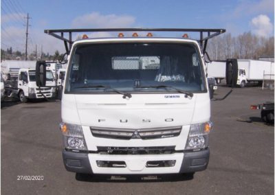 2017 MITSUBISHI FUSO FE130 FLATBED TRUCK #1360